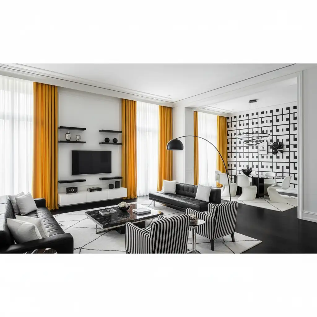 Luxurious living room interior