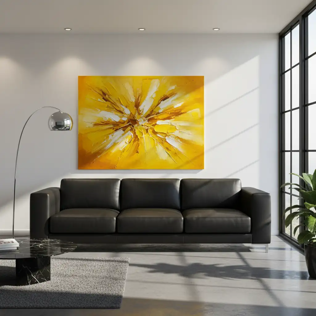 Modern office lobby