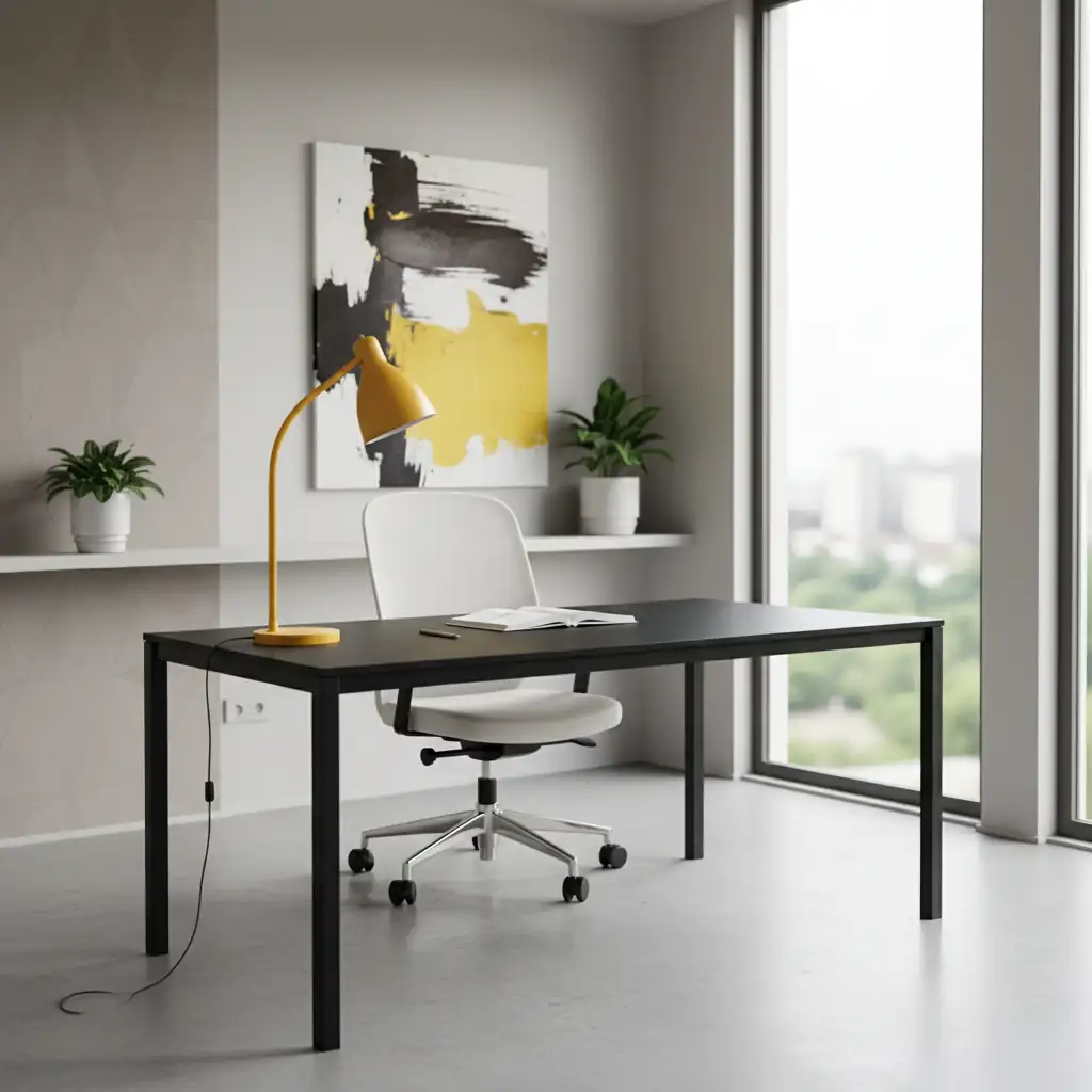 Stylish home office setup