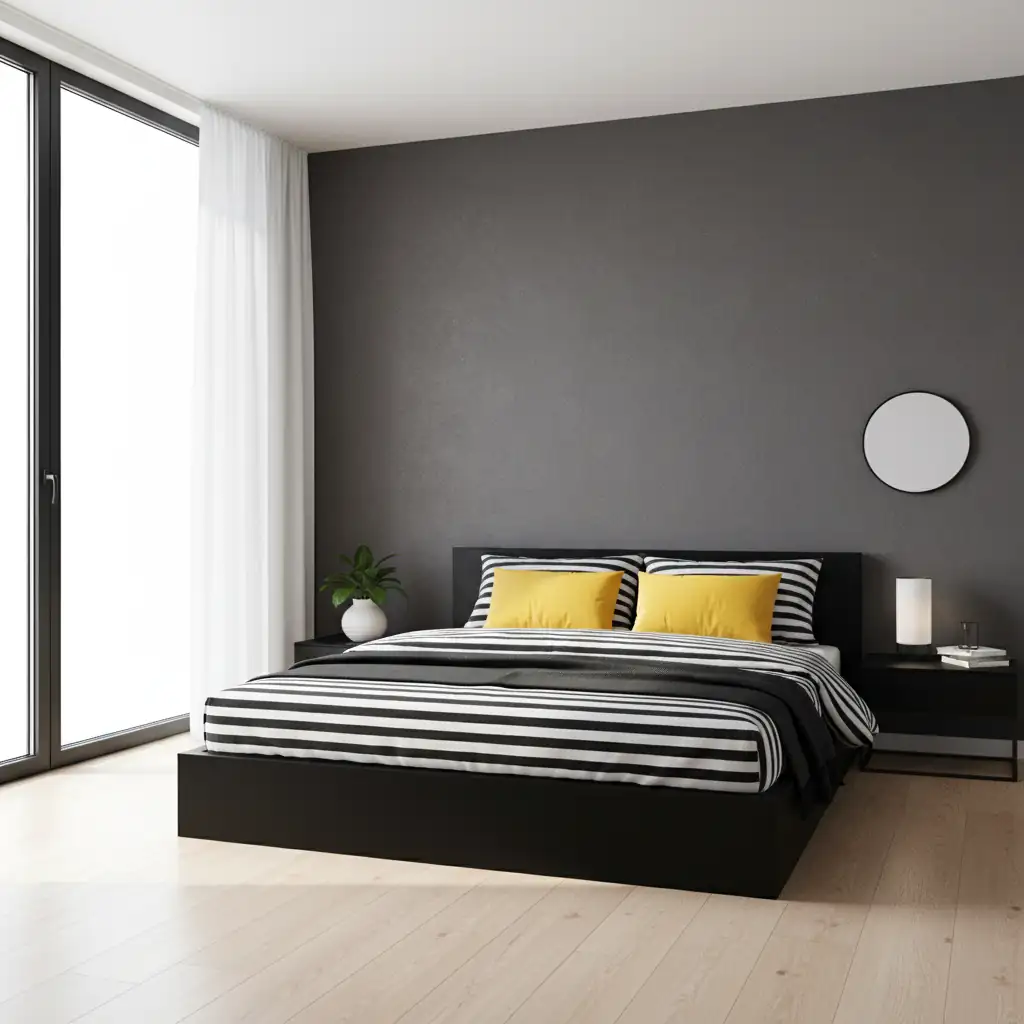 Minimalist bedroom interior